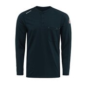 Bulwark Men's Flex Knit Henley in Navy